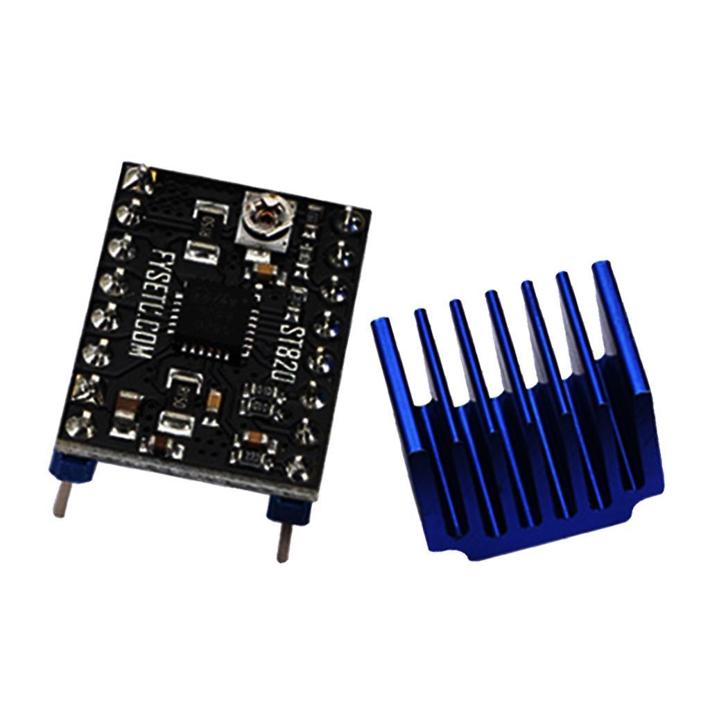 ST820 3D Printer  Module Stepper Motor Driver Sink, Black