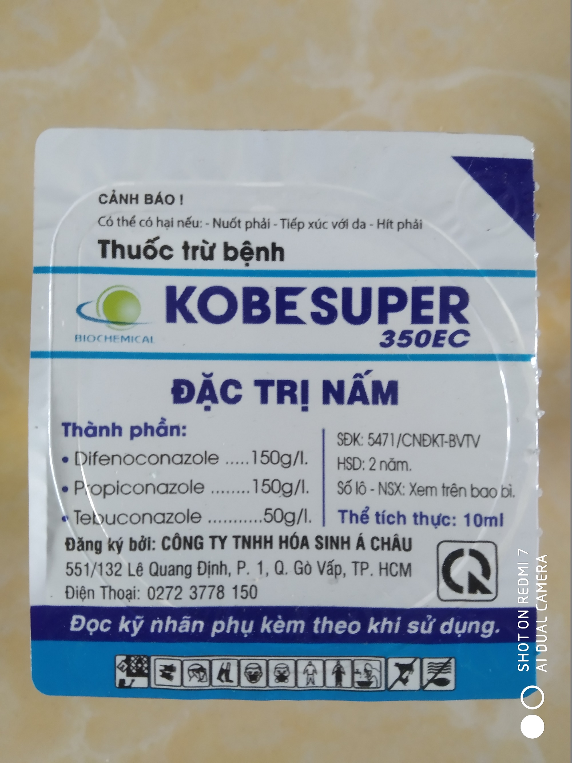 Sản phẩm trừ nấm phổ rộng KOBE SUPER - hủ 10ml