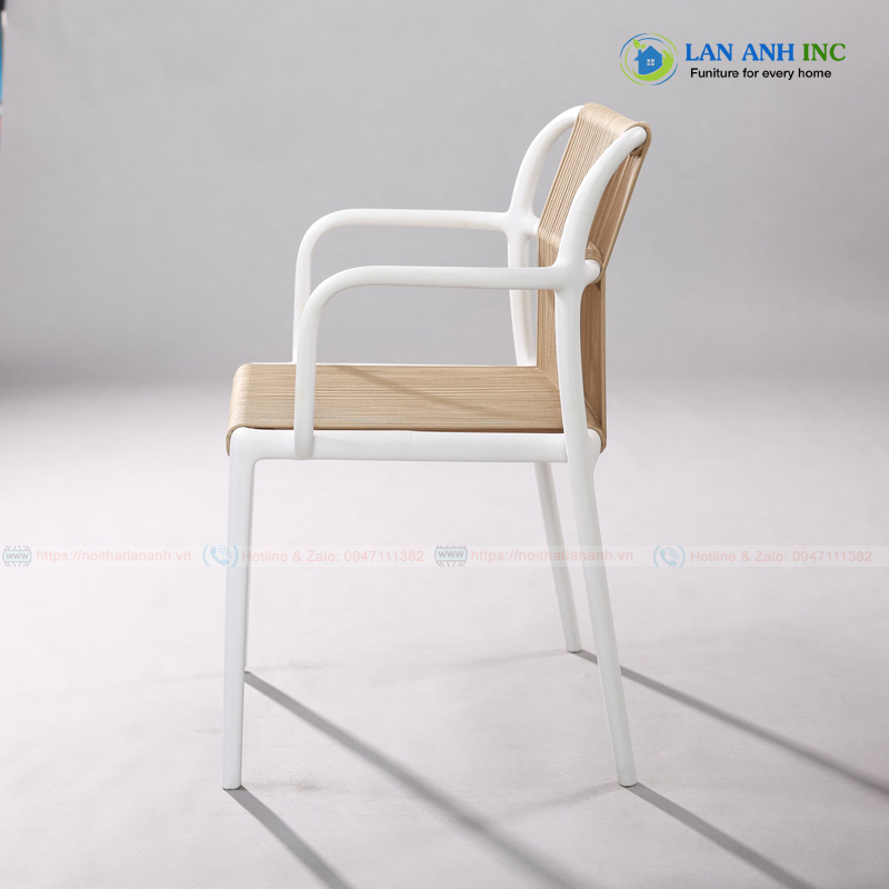 Ghế Đan Dây Dù Khung Nhựa PP Cao Cấp LAT3038