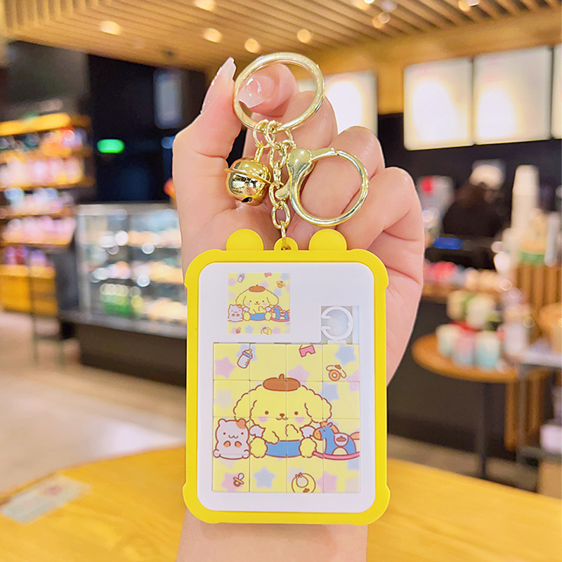 Móc Khóa Đồ Chơi Xếp Hình Có Chuông Siêu Dễ Thương