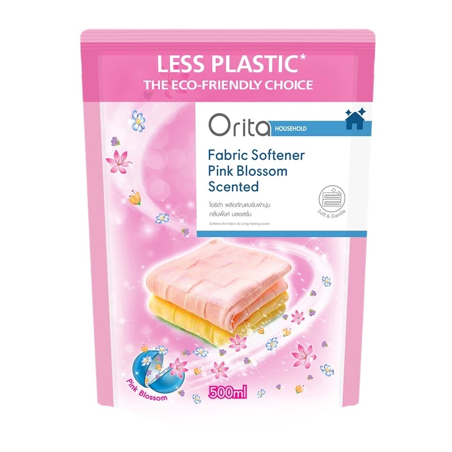 Nước Xả Vải Orita Hương Hoa Anh Đào Pink Blossom Fabric Softener 500ml