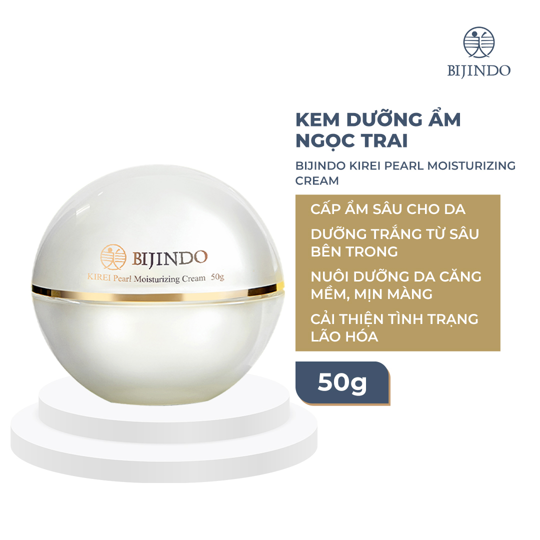 Kem Dưỡng Đêm Ngọc Trai BIJINDO KIREI Pearl Moisturizing Cream 50g