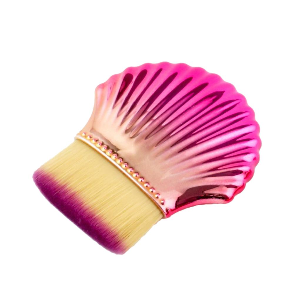 Cosmetic Face Foundation Blush Concealer Powder Makeup Brush Blue #1