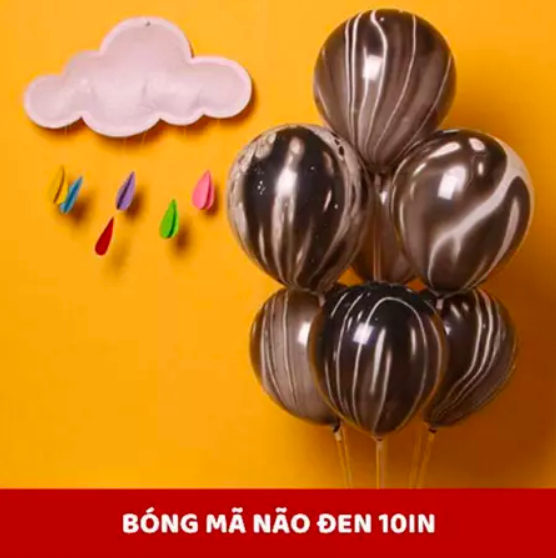 Bóng bay vân đá ( Sơn Thuỷ )100q - trang trí sinh nhật, sự kiện