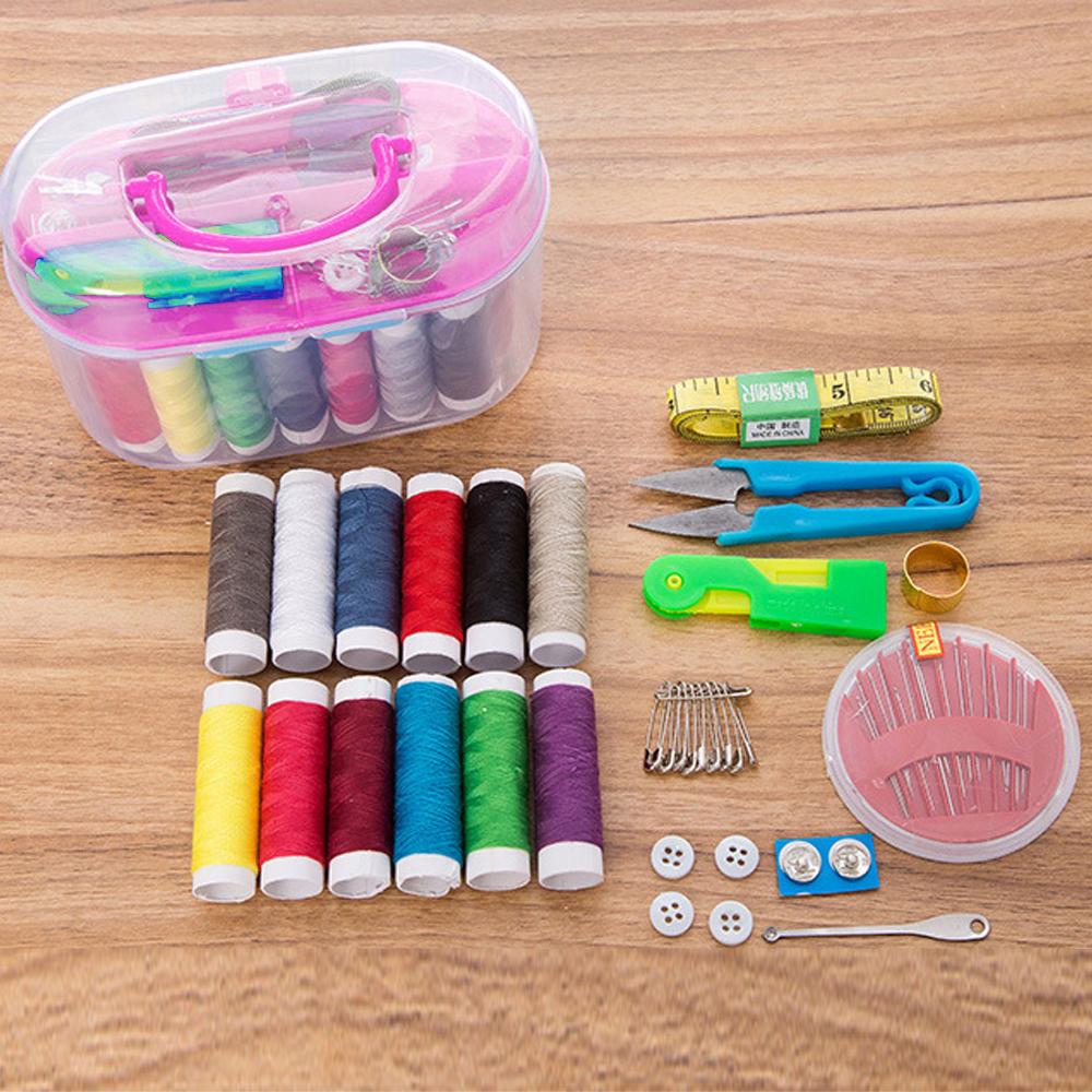 Bộ Dụng Cụ May Vá Tại Gồm Kim Chỉ 12 Màu