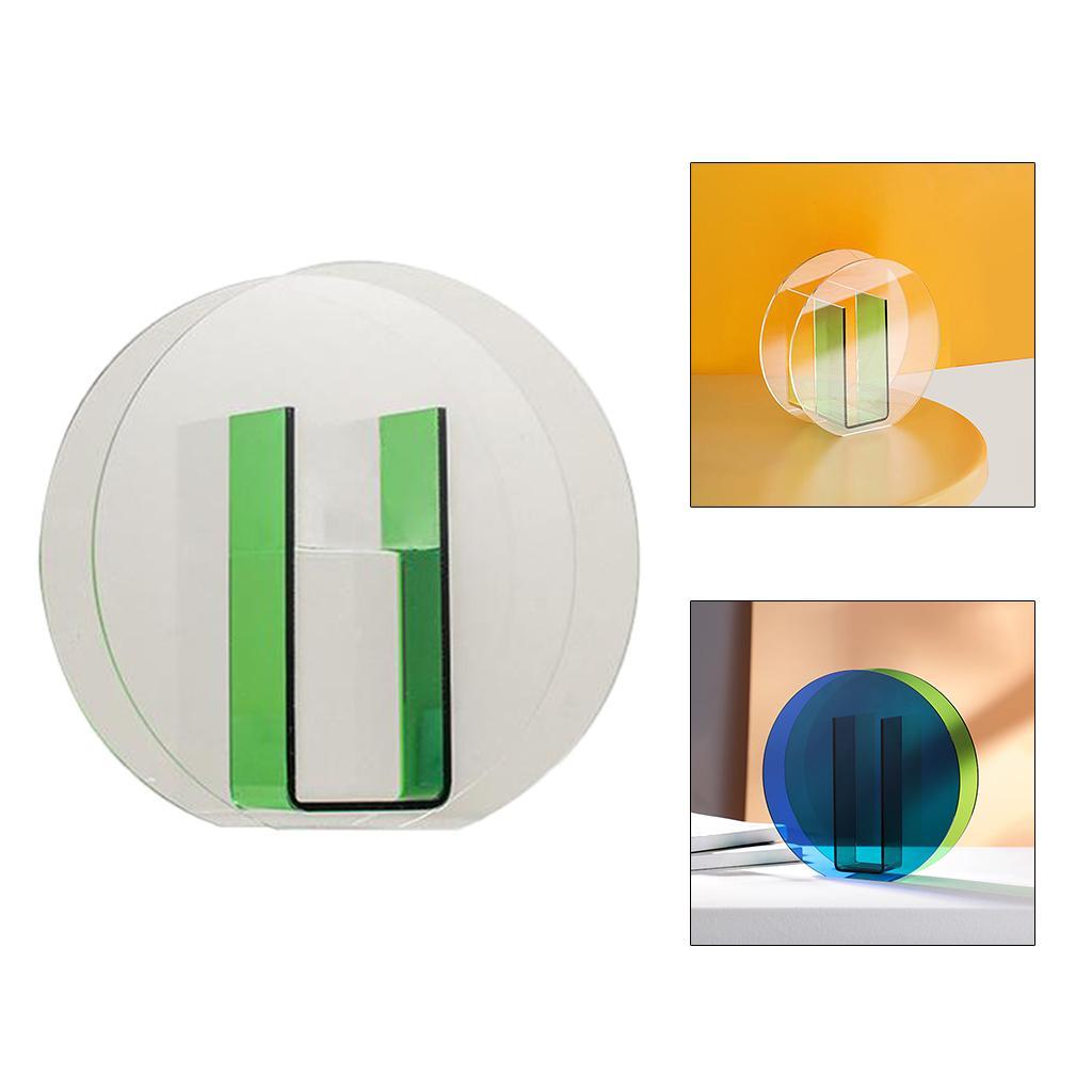 Acrylic Vase Flower Planter Pots Container Home Garden Decoration