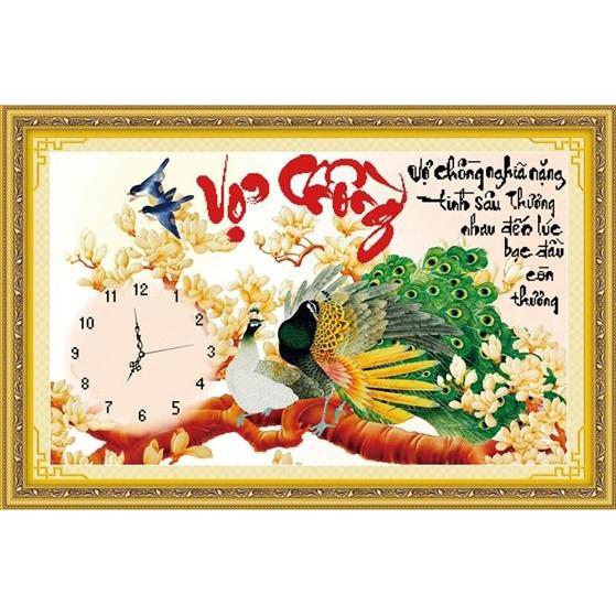 Tranh thêu chữ thập Vợ chồng DLH-222770