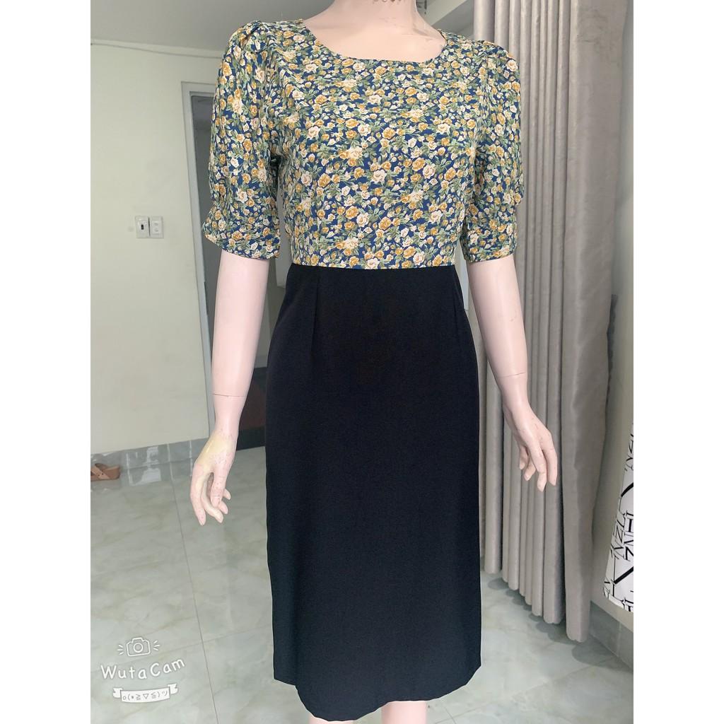 Đầm Váy Nữ Tay Bồng Công Sở Lịch Sự - QA0044