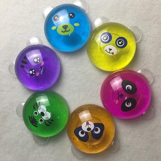 Slime MẶT MÈO mặt gấu trúc 9 màu cực đẹp Đồ chơi hũ slam chất nhờn ma quái squishy