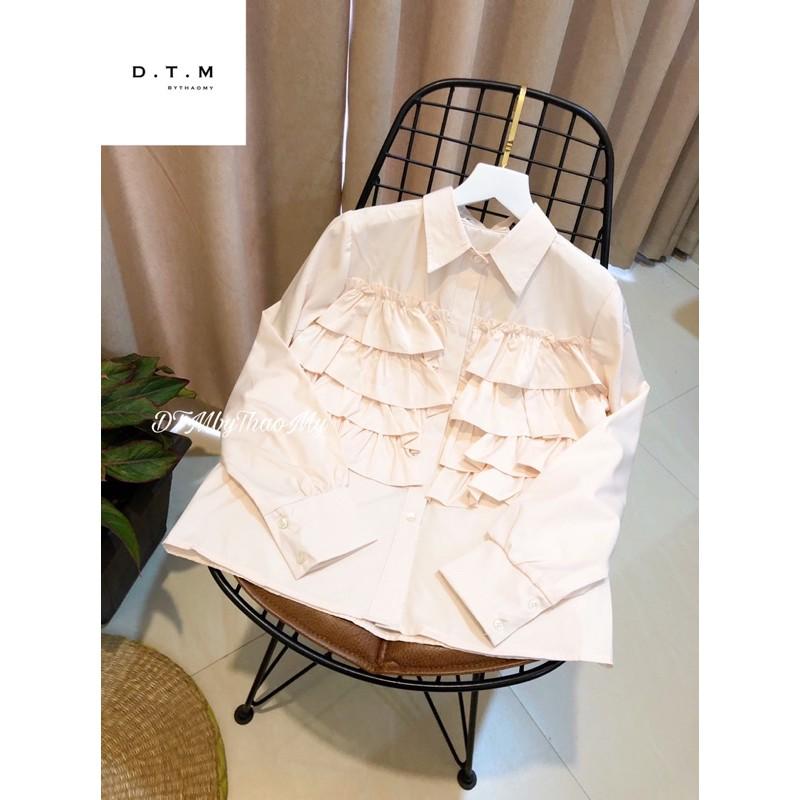 Áo sơ mi viền bèo