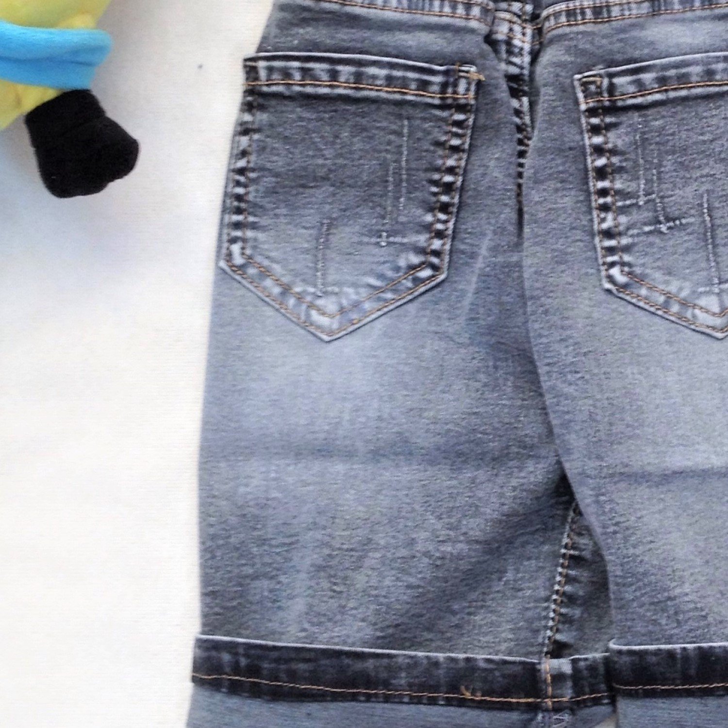 Q0003016 Quần jean lửng phom ôm body, jean thun co giãn cho bé trai từ 4-8 tuổi