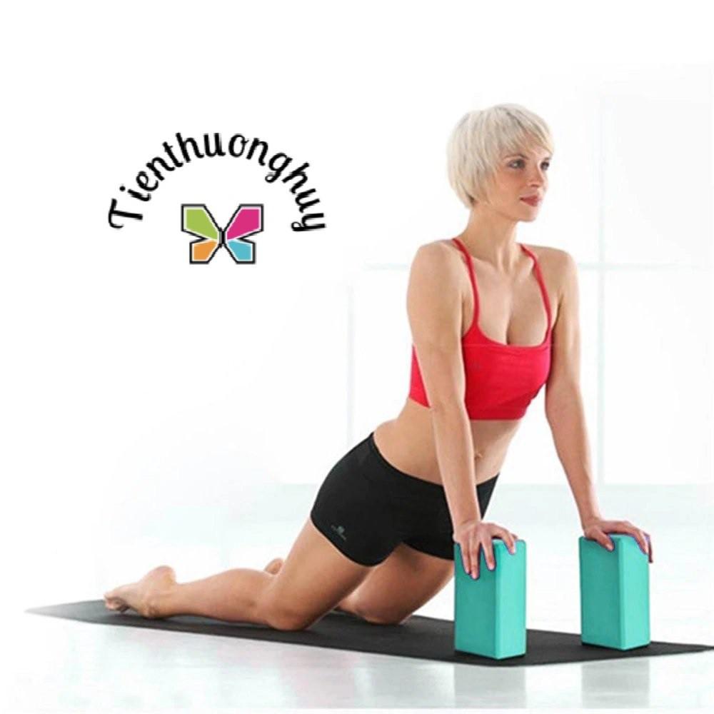 COMBO 2 GẠCH GỐI YOGA TẶNG KÈM ĐAI DÙ 2M (NHIỀU MÀU CHO KHÁCH CHỌN)