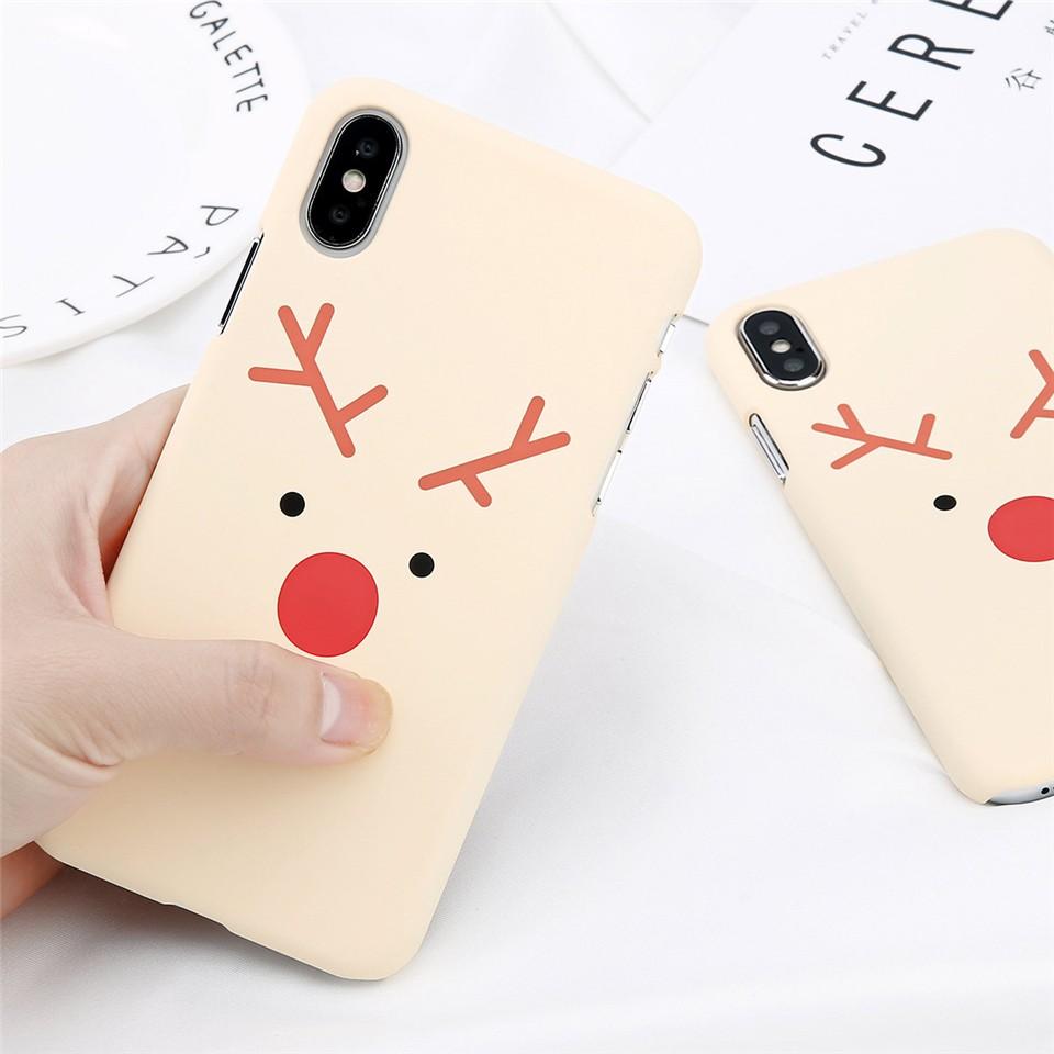 Ốp lưng hình tuần lộc dành cho iphone 6 6s 6 plus 6s plus 7 7 plus 8 8 plus X XS