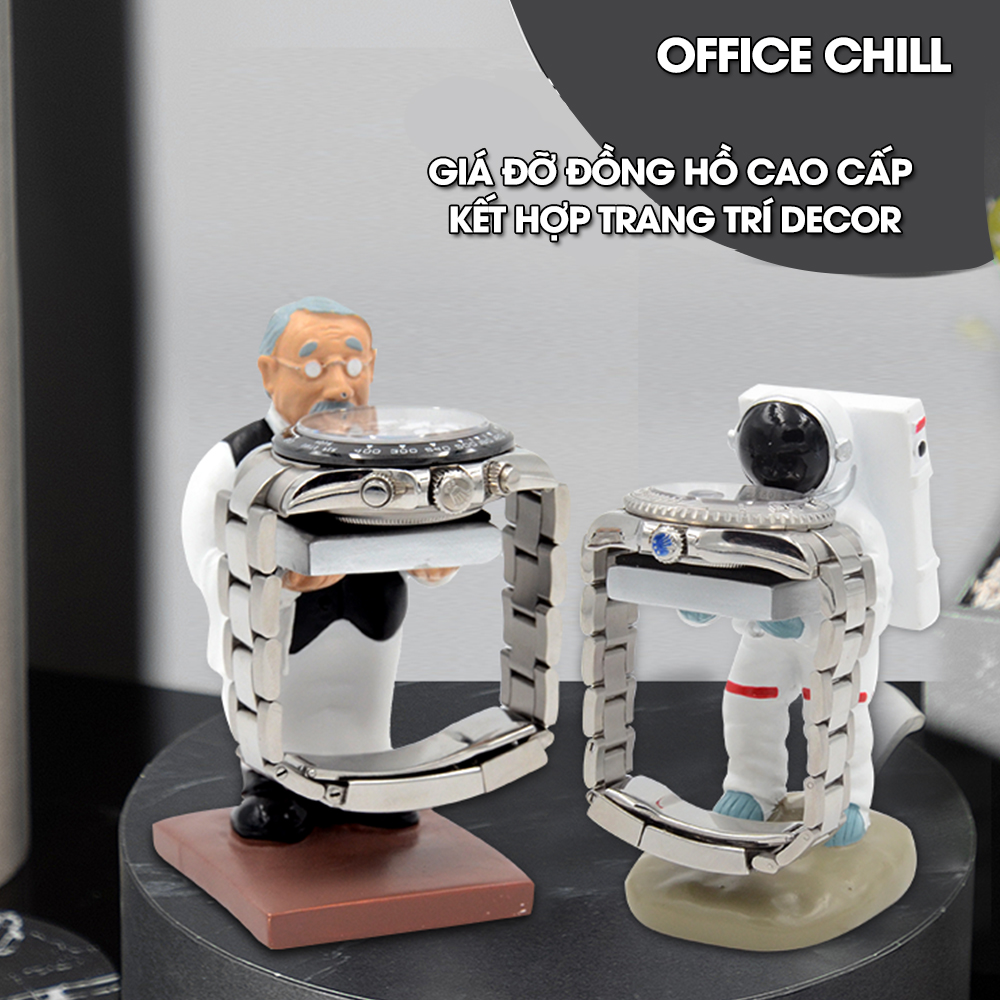 Giá Đỡ Đồng Hồ Đeo Tay Hộp Đựng Đồng Hồ Trong Suốt Chống Bụi Trang Trí Decor GDDH Office Chill