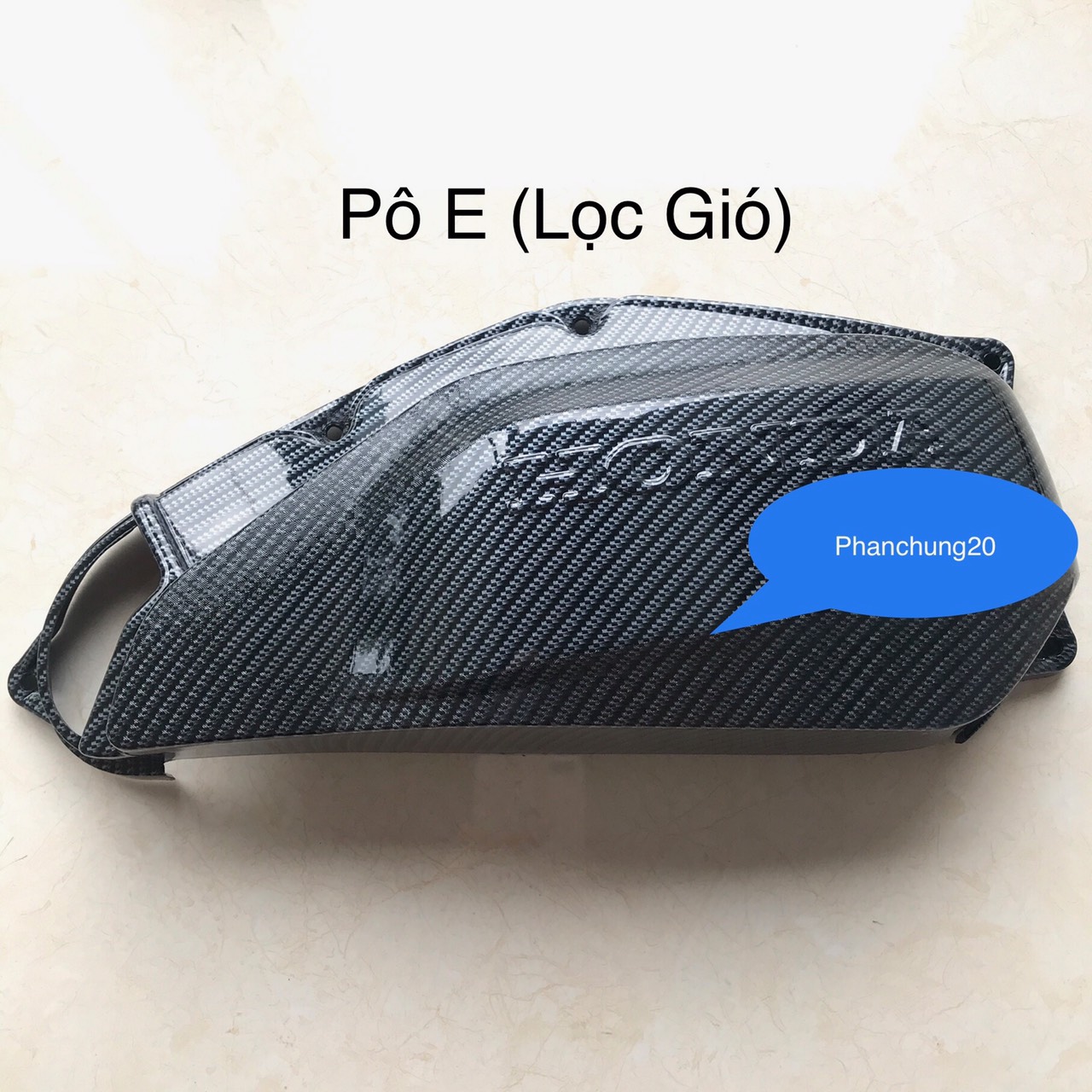 ỐP BẦU E  DÙNG CHO ĐỜI XE AB 2020 2021 - 125 150cc CACBON