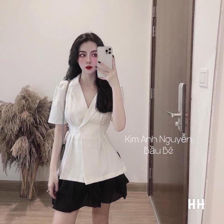 Áo vest nữ dáng blazer hàng đẹp A638 coco land sang chảnh. trendy hot girl