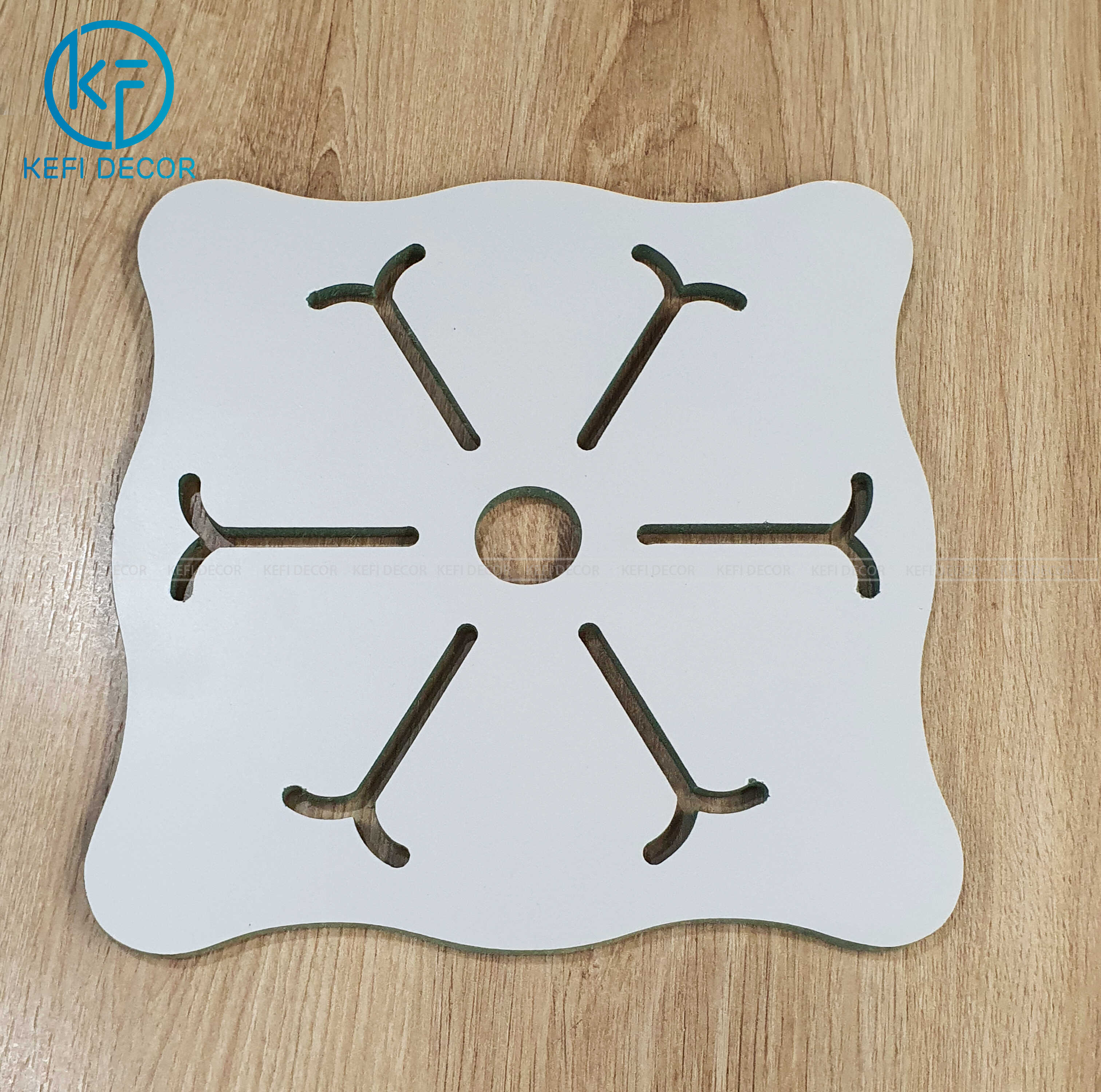 Combo 10 Miếng lót nồi lót cốc bằng gỗ sang trọng Cách Nhiệt size 10*10, Tấm Lót Bảo Vệ Mặt Bàn KEFI Decor