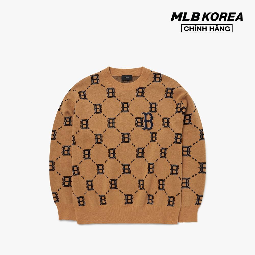 MLB - Áo sweater phom suông tay dài Dia Monogram Overfit 3AKPM0226-43BGS