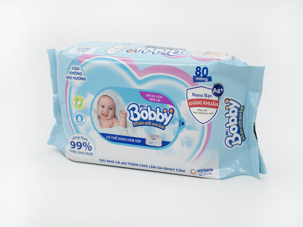 Combo Tiết Kiệm: 12 Gói Khăn Ướt Bobby Care Bổ Sung 80 Miếng/Gói