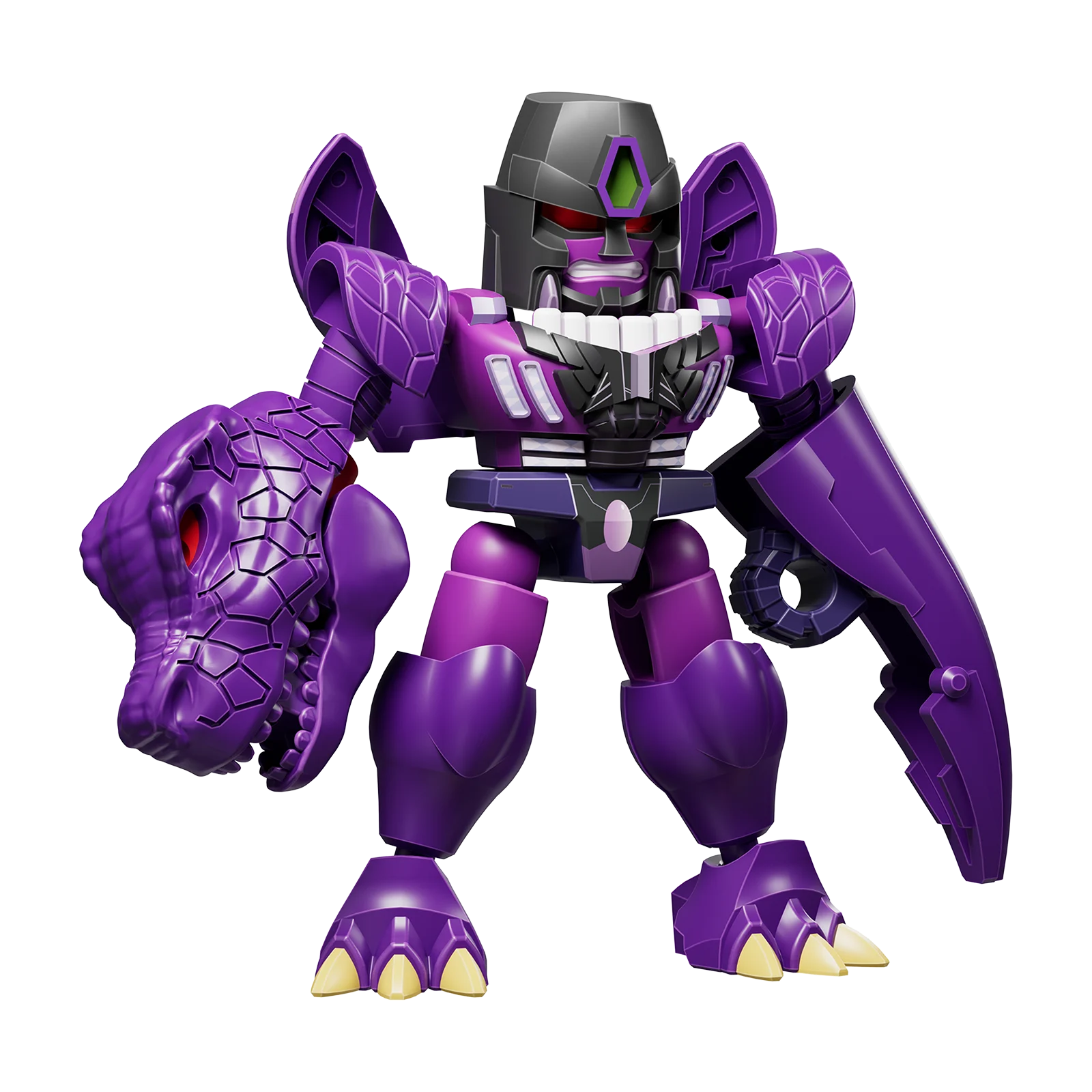 Đồ Chơi Blindbox Lắp Ráp Mô Hình Transformers - Defender Version 06 - Brutal Fang - Blokees ET56
