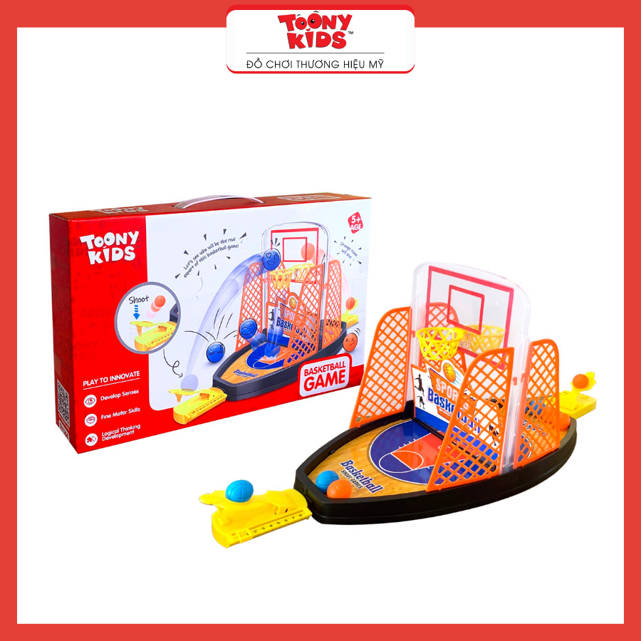 Đồ Chơi Bộ Bóng Rổ 3 TOONYKIDS - Đồ Chơi Vận Động Cho Bé - BASKETBALL GAME TN144