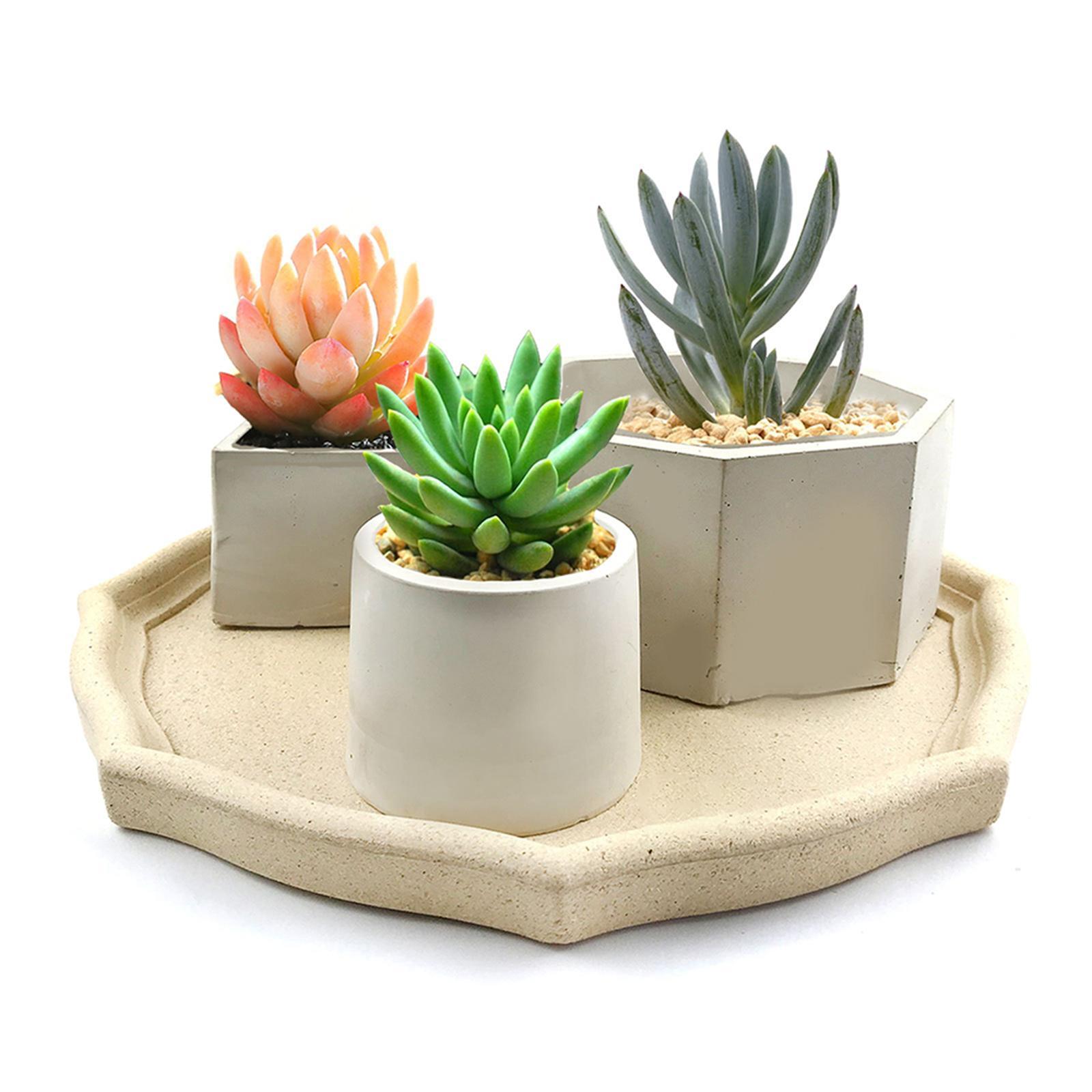 Round Concrete Flower Pot Silicone Mold Succulent Planter Mold Homemade Succulent Plant Pot Moulds for Flowers