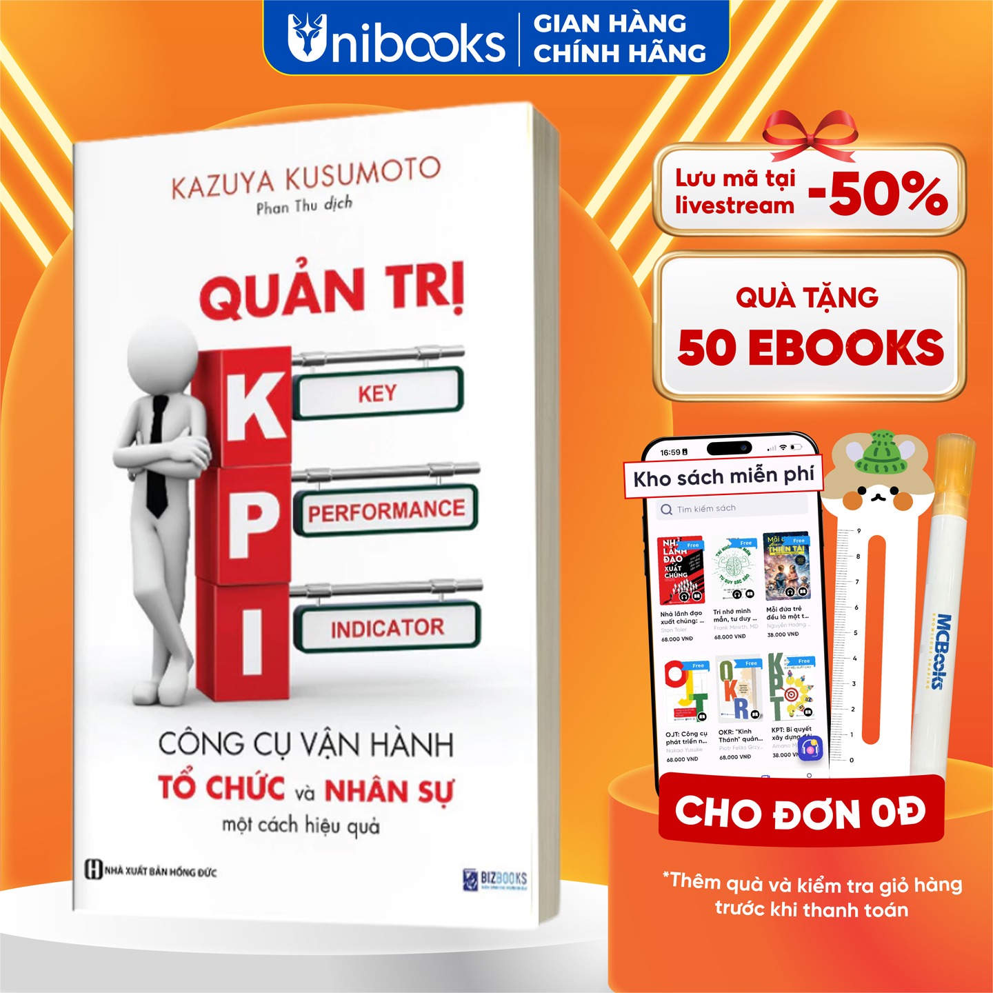 Sách Quản trị KPI: Công cụ vận hành và tổ chức nhân sự một cách hiệu quả - Bizbooks - BẢN QUYỀN