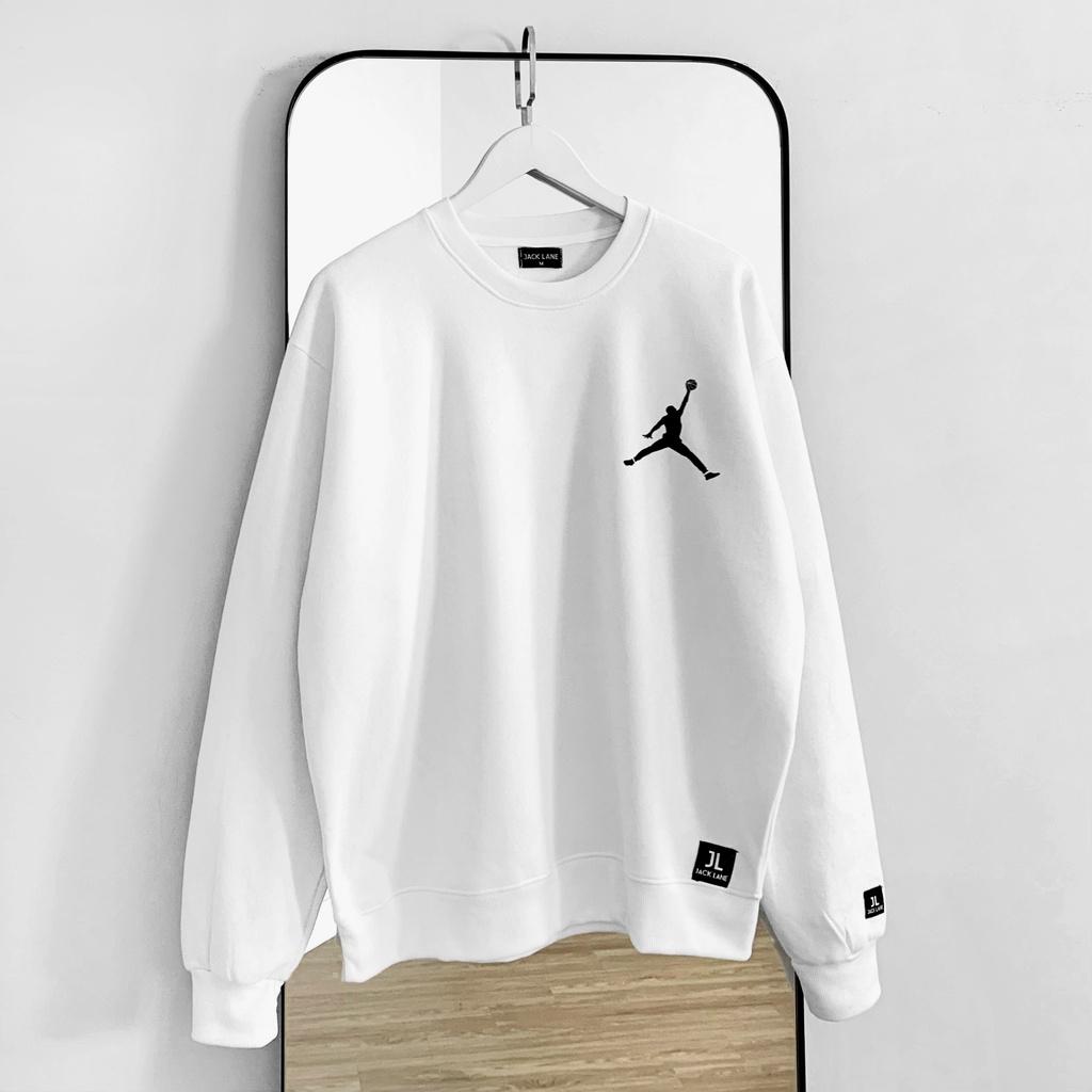 Áo Sweater Oversize JumpMan, JACKLANE, Áo nỉ dài tay Unisex Jack Lane