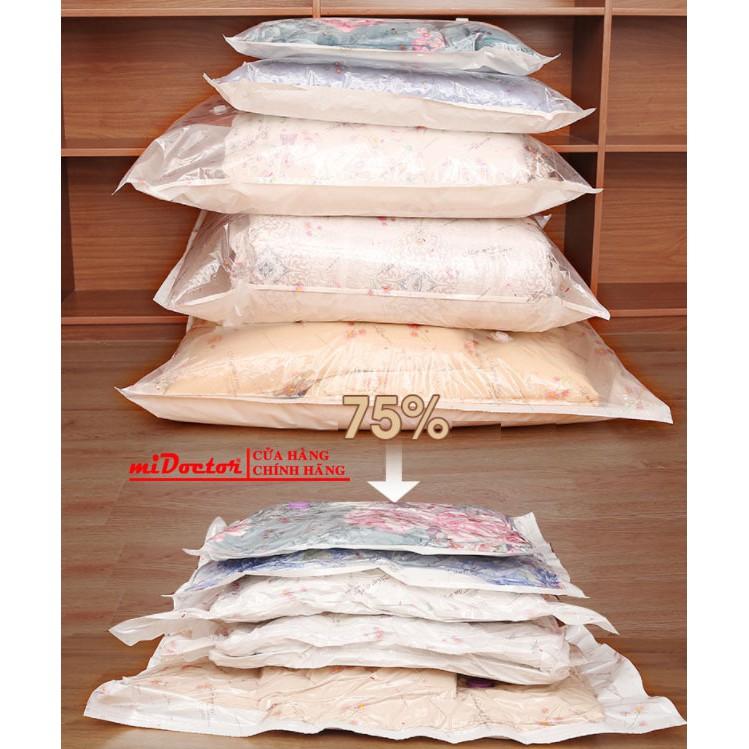 Bộ 8 Túi Hút Chân Không Đựng Quần Áo, Chăn Màn CỠ ĐẠI Cao Cấp miDoctor