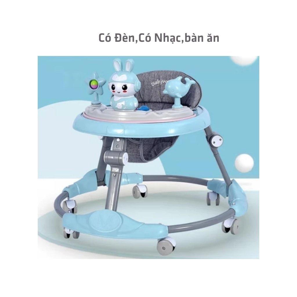 XE TRÒN TẬP ĐI CÓ CÁN ĐẨY - Xe Tròn Tập Đi Cho Bé Có Nhạc Vui Nhộn Điều Chỉnh Được Độ Cao Hàng Cao Cấp. .
