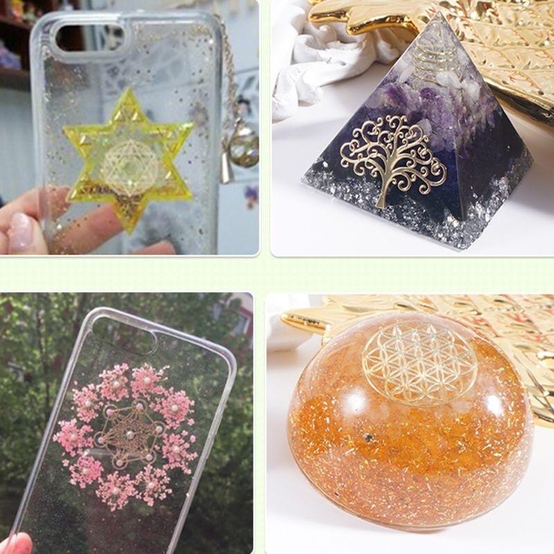 Bộ 10 Sticker Trang Trí Resin Orgonite Kích Thước 4cm - Trường Thịnh Sài Gòn
