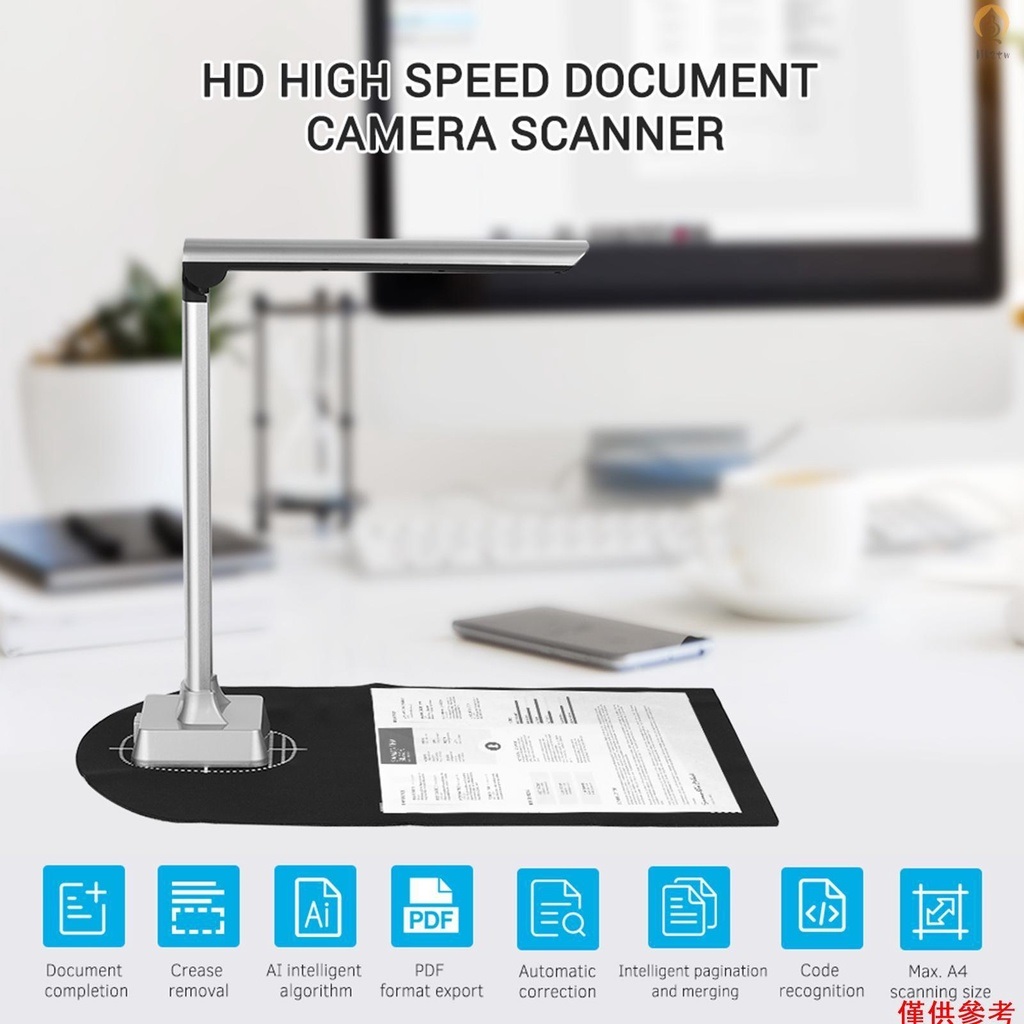 Máy Scan Màu Di Động Thông Minh Scan Tài Liệu A4/A5/A6/A7 K1300AF. Document Scanner Camera For Teaching with 13MP HD A4 Format Photo Scanners For Laptop PC Portable Online Training With OCR