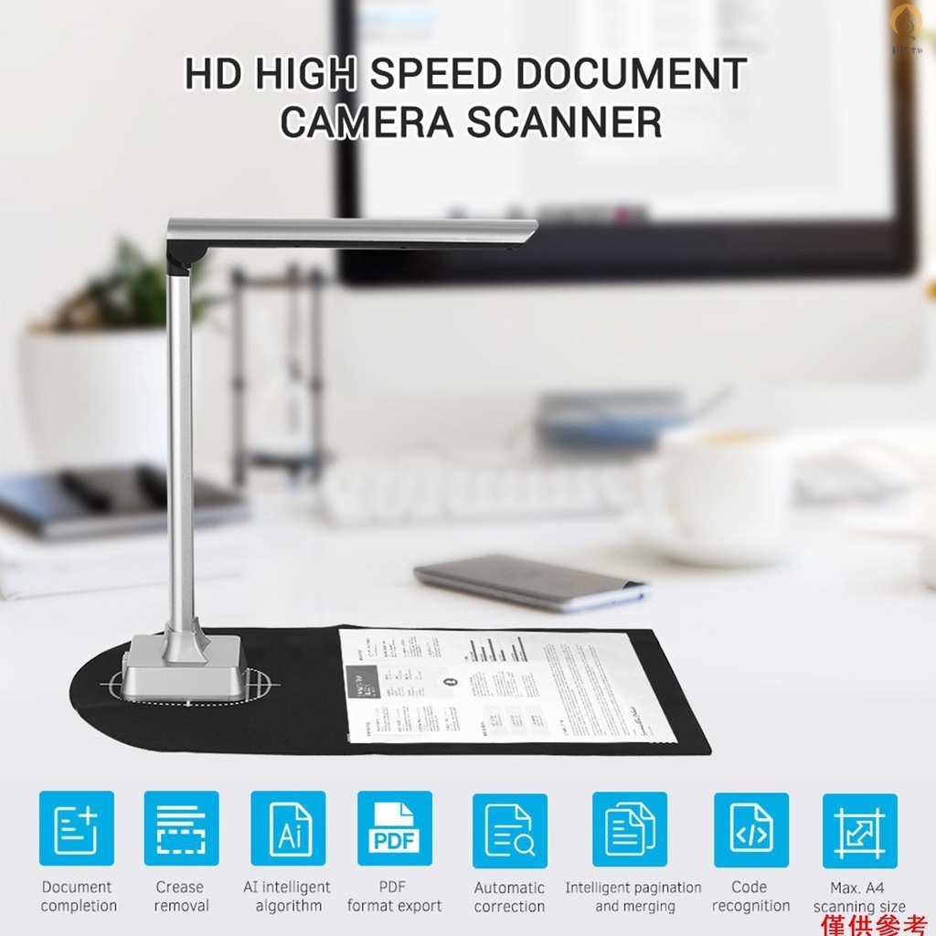 ROGTZ - Máy Scan Màu Di Động K1300AF 13MP Độ Phân Giải Cao HD Chế độ quét đa dạng A4 Sách vở Hóa đơn AMT CMND CCCD Tốc độ quét nhanh Lưu trữ đa dạng PDF JPG PNG BMP TIF 6 LED Cổng USB Pin Trâu Cắt Viền Đen Tự Động Nhận Diện Mã Vạch  Webcam-Hàng Chính Hãng