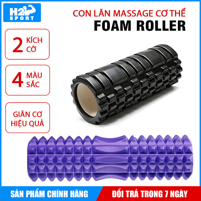 Con lăn massage giãn cơ foam roller body Massage, Gym, Fitness, Yoga