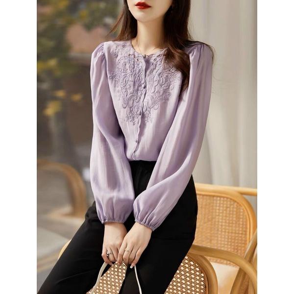 ÁO CỔ RĂNG CƯA THÊU CAO CẤP