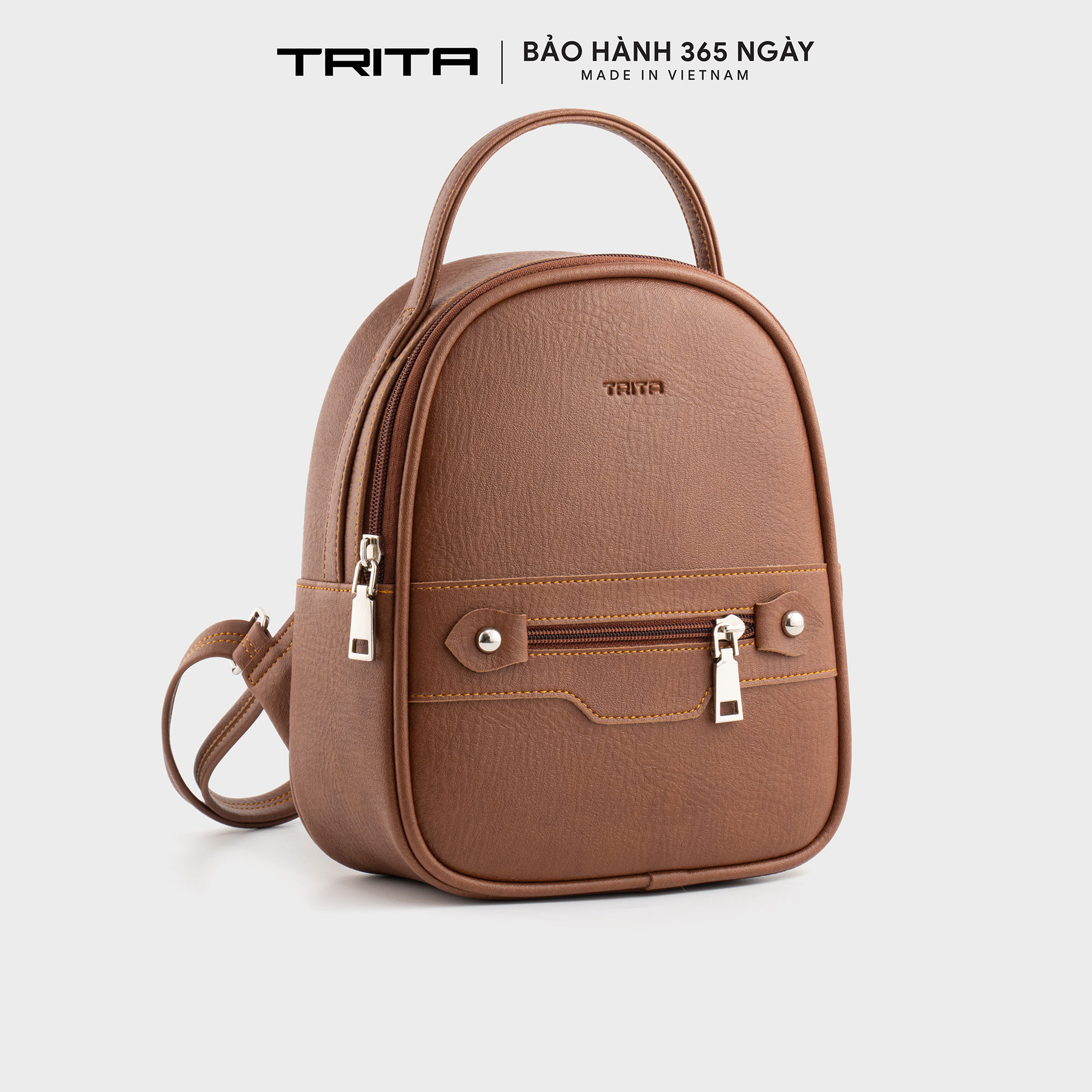 Balo Trita ( Thời trang nữ phong cách năng động cỡ trung - Balo da RBA25 )