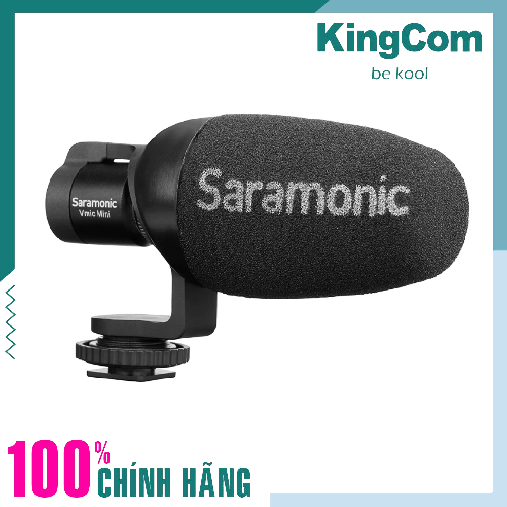 Saramonic Vmic Mini, Micro Thu Âm Cho Điện Thoại &amp; Máy Ảnh Cổng 3.5mm TRS/TRRS - Hàng Chính Hãng