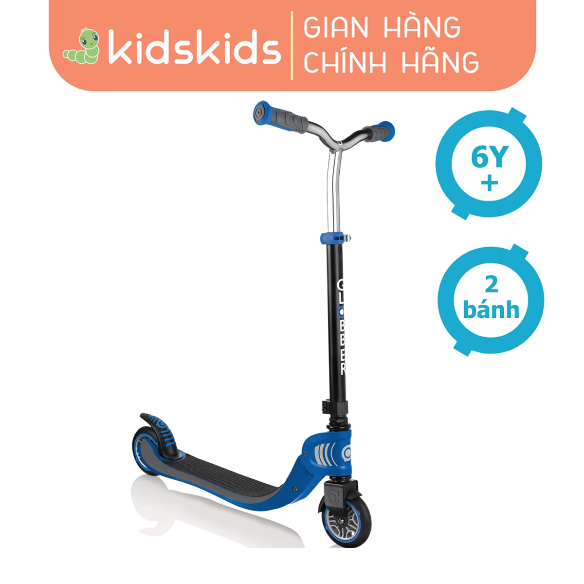 Xe Trượt Scooter Globber Flow Foldable 125 - Xanh Dương