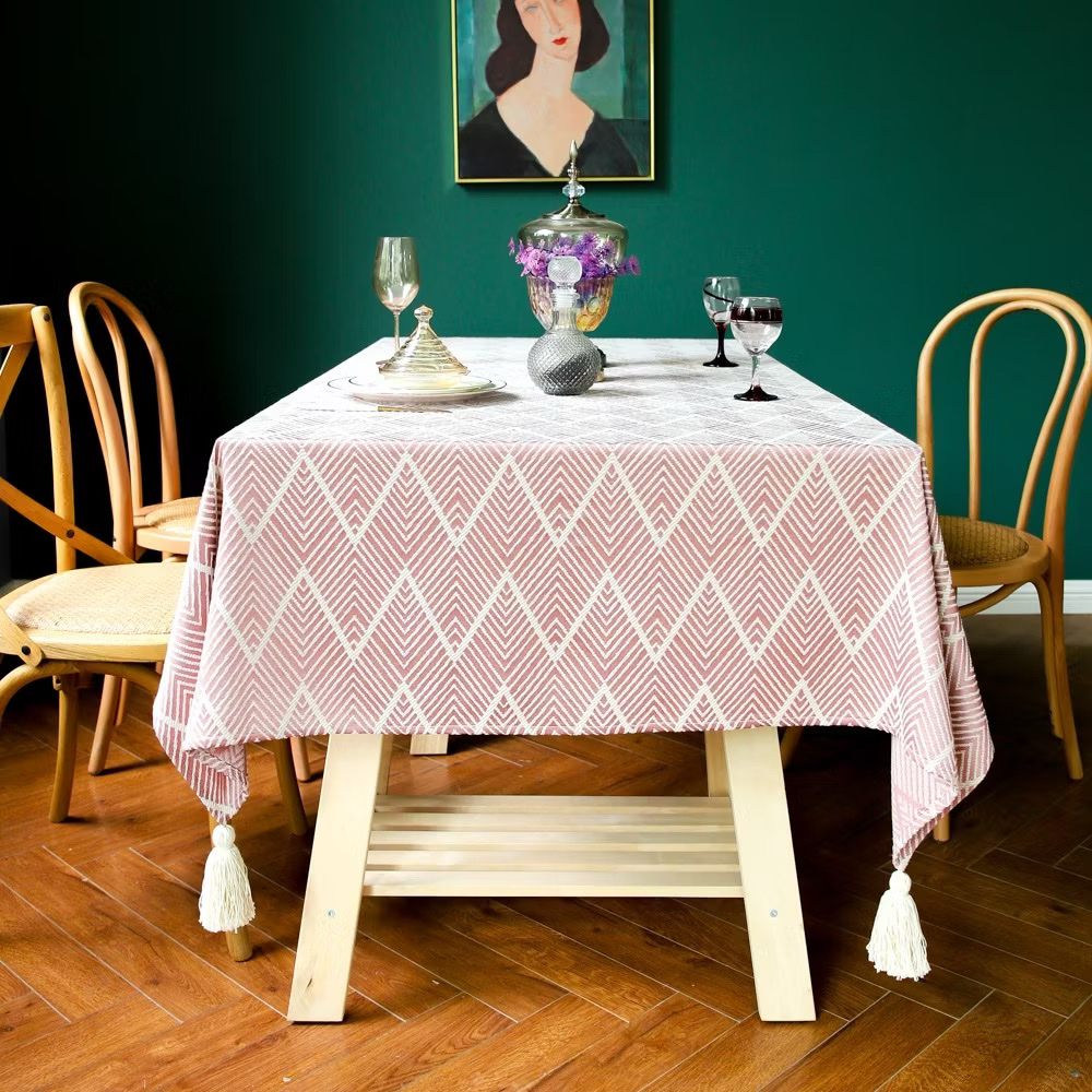 KHĂN TRẢI BÀN CHỮ NHẬT HOẠ TIẾT VINTAGE SANG TRỌNG CỔ ĐIỂN - hàng chính hãng