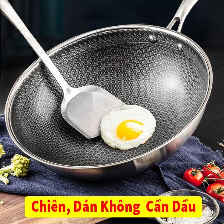 CHẢO CHỐNG DÍNH CHẢO VÂN TỔ ONG SÂU LÒNG SIZE 32 CM HÀNG CAO CẤP