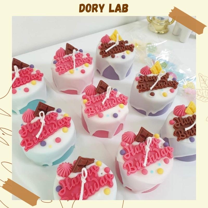 Topping Chữ Happy Birthday Trang Trí Nến Thơm - Dory Lab
