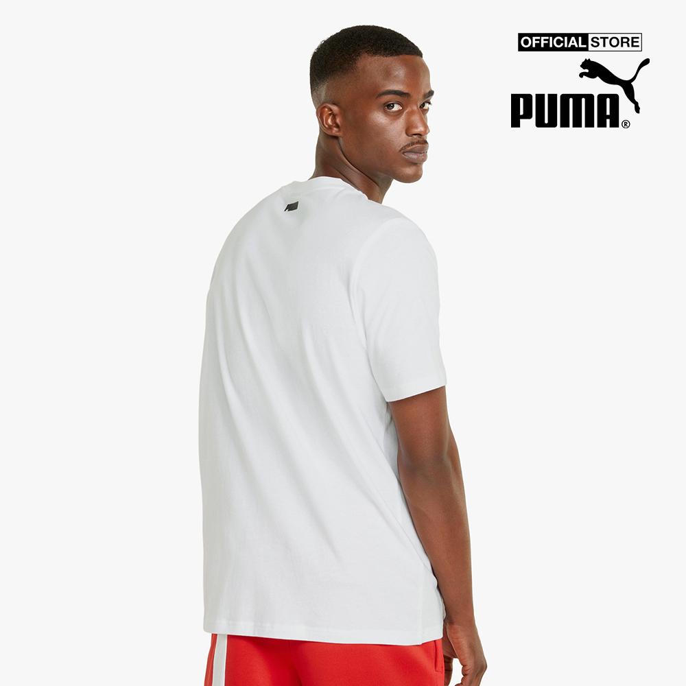 PUMA - Áo thun nam cổ tròn ngắn tay 4th Quarter Basketball 532361