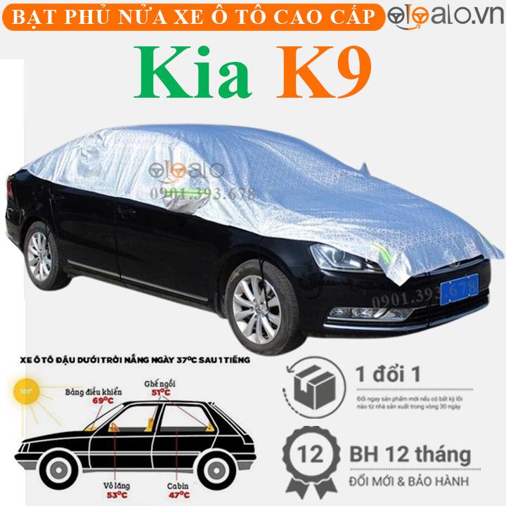Bạt phủ nửa nóc xe Kia K9 vải dù 3 lớp