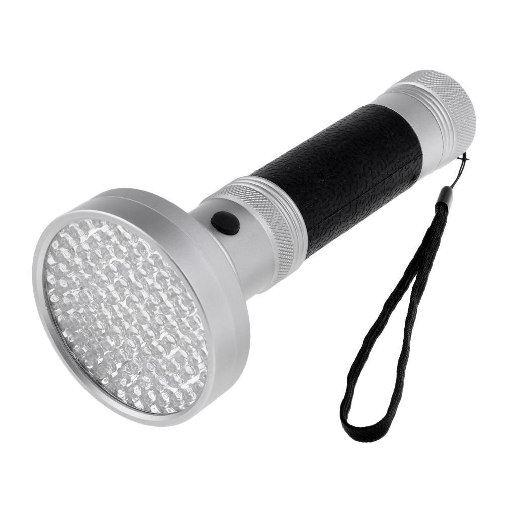 100 LED UV Blacklight Flashlight 395nm Ultraviolet Light Detection Torch for Outdoors Home Use