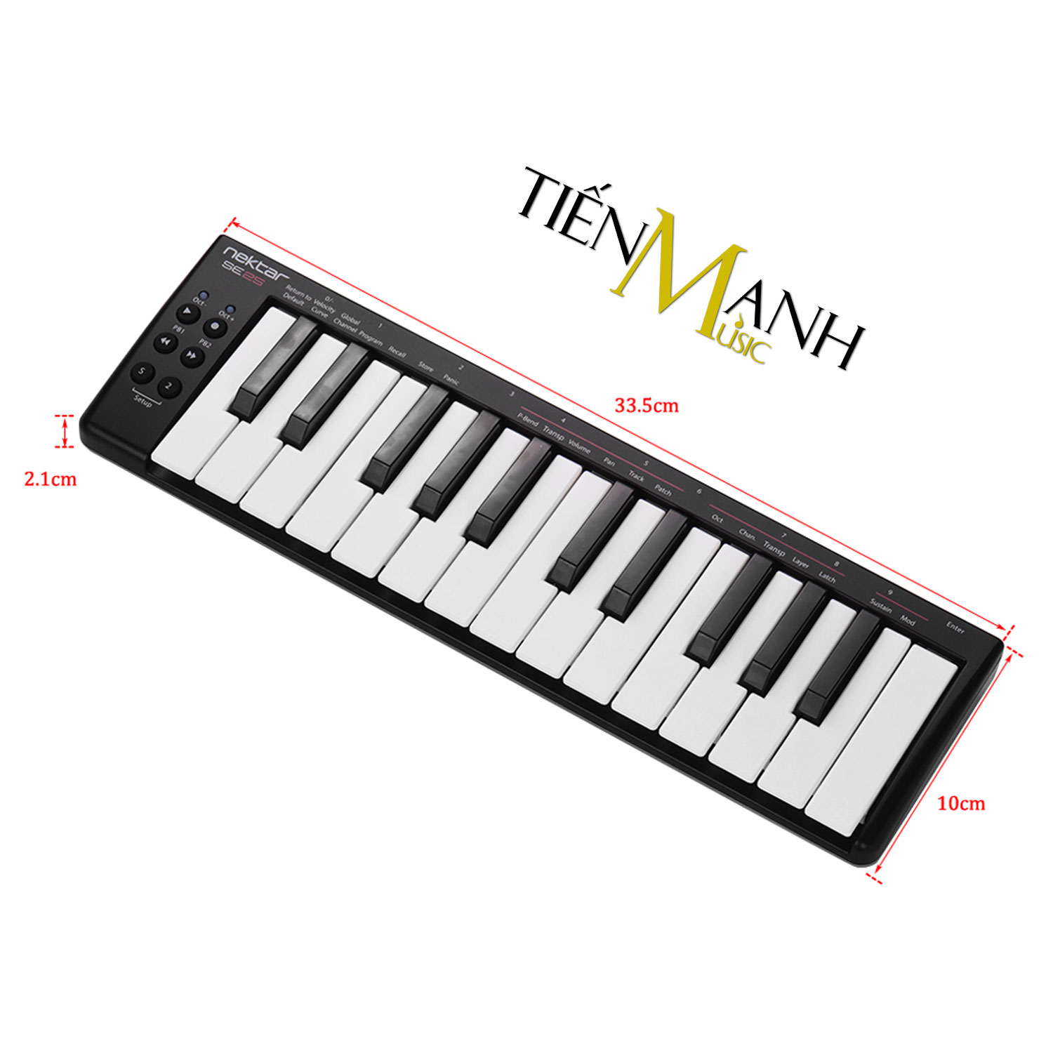 Nektar SE25 Midi Keyboard Controller 25 Phím Cảm ứng lực Bàn phím sáng tác - Sản xuất âm nhạc Producer Hàng Chính Hãng - Kèm Móng Gẩy DreamMaker