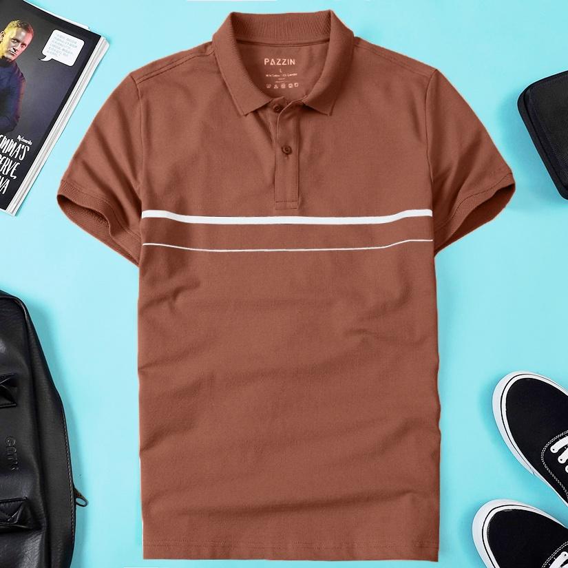 Áo thun nam POLO thiết kế vải cá sấu cotton cao cấp ngắn tay cực hot