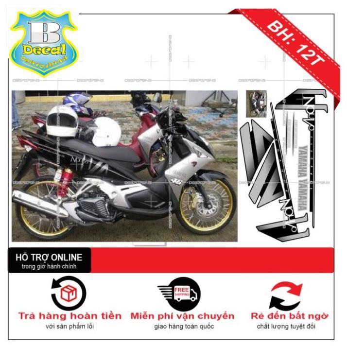 Tem rời dành cho NOUVO 4 LX XÁM ĐEN