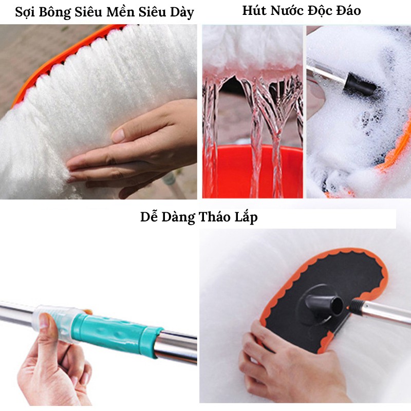 Cây Lau Rửa Xe Ô Tô Cán Dài,Sợi Lau Mềm - Chổi Dài xám cán inox bền bỉ có thể kéo dài hoặc thu gọn - 8