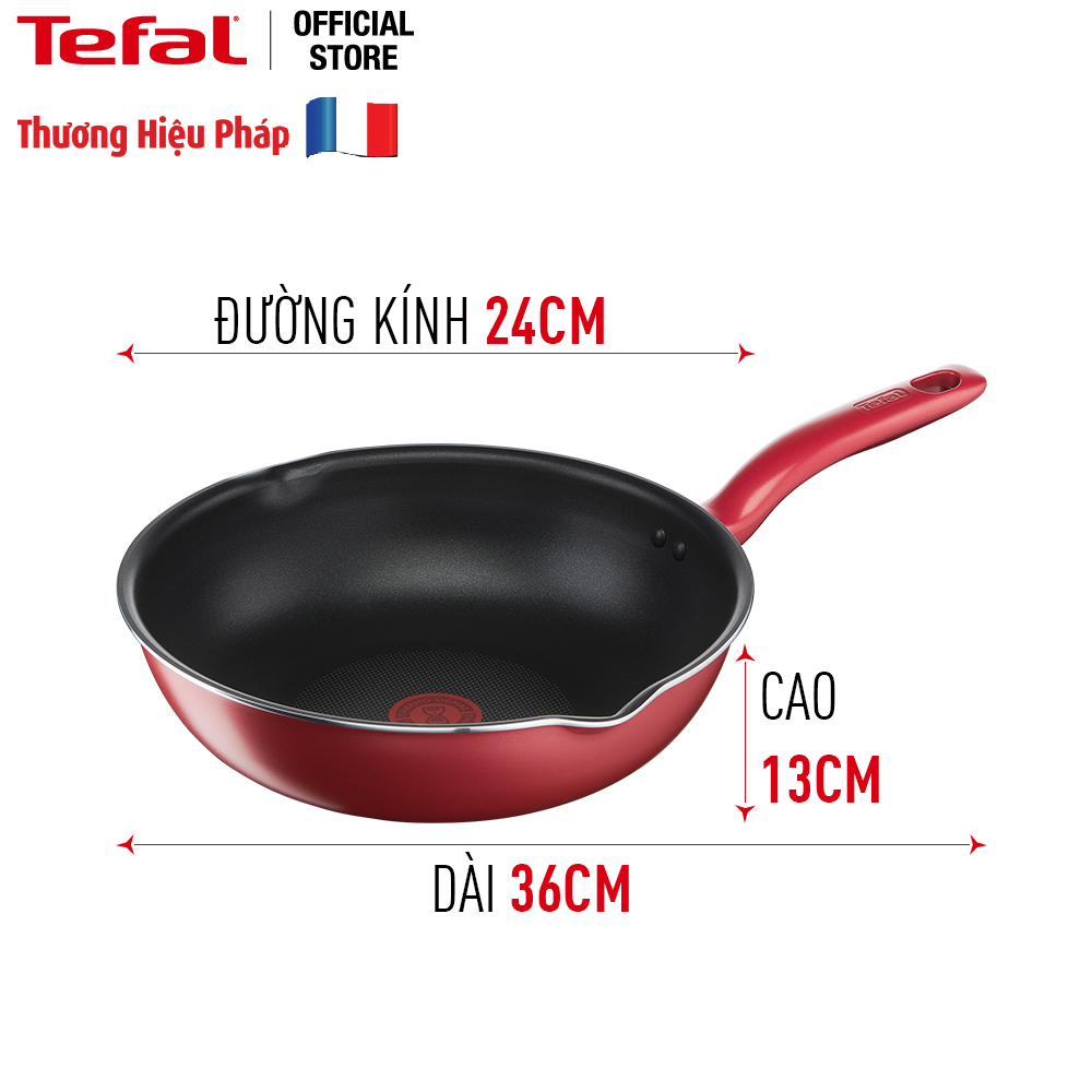 Chảo sâu lòng chống dính đáy từ Tefal So Chef 24cm, dùng cho mọi loại bếp- Hàng chính hãng