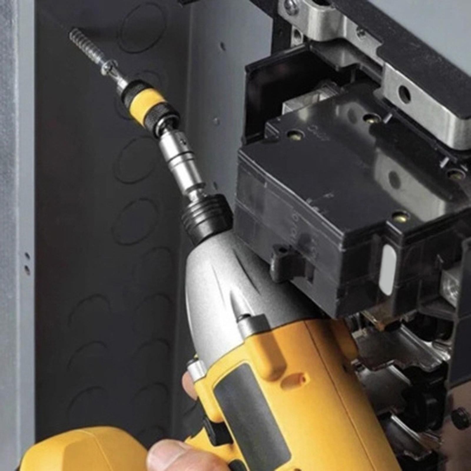 2Pcs  Screw Drill Tip Pivoting Drill Bit Holder  Bit